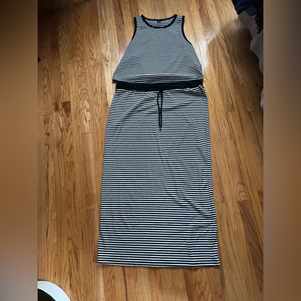 Ladies 3X crop top skirt set